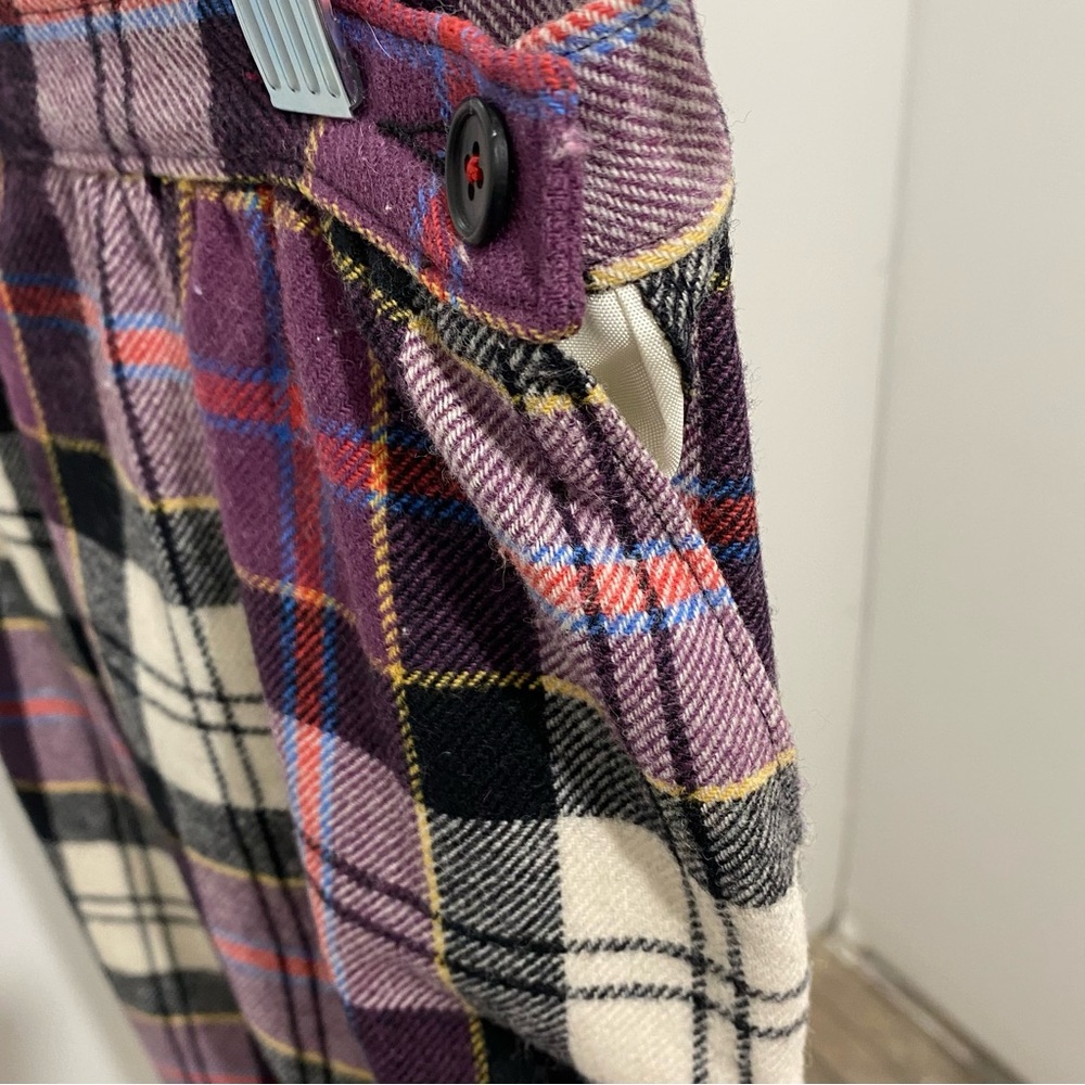 VTG Pendleton Authentic Dress Culloden Tartan Plaid Wool Skirt Purple Sz 12 - Picture 3 of 13